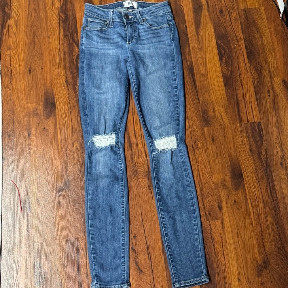 PAIGE | Verdugo Ultra Skinny | Distressed Jeans Size 24